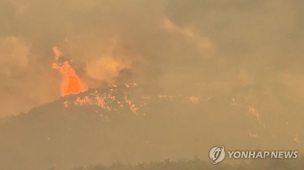 영남산불 나흘째 공중 진화 악전고투.주력 헬기 28% 가동 불가